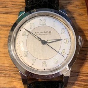 Vintage Movado Unisex Tempomatic Military Dial
